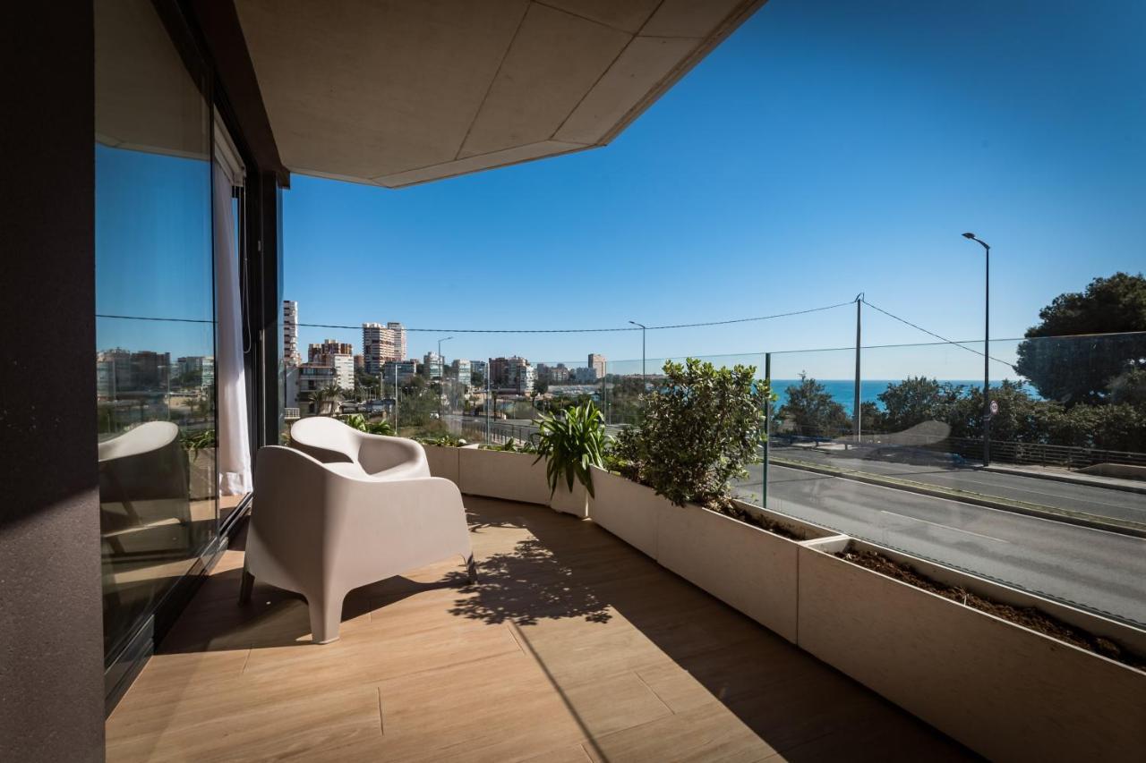 Modern Sea Front Sea Waves Apartment Аликанте Екстериор снимка